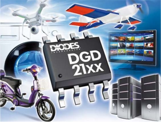 Diodes Incorporated DGD21x High-Voltage & High-Speed Gate Drivers